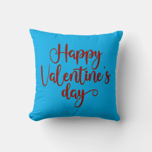 Colourful "Happy Valentine’s Day" Throw Pillow