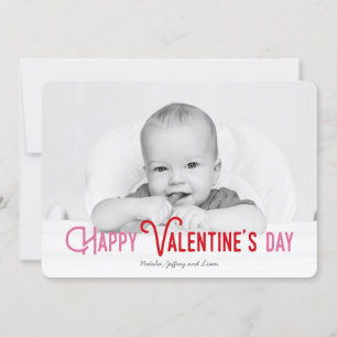 Colourful Happy Valentine's Day Full Photo Card