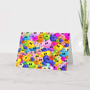 Colourful Happy Valentine's Hearts Holiday Card