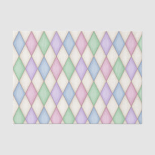 Colourful Harlequin  Check Mediaeval Fairytale Tissue Paper
