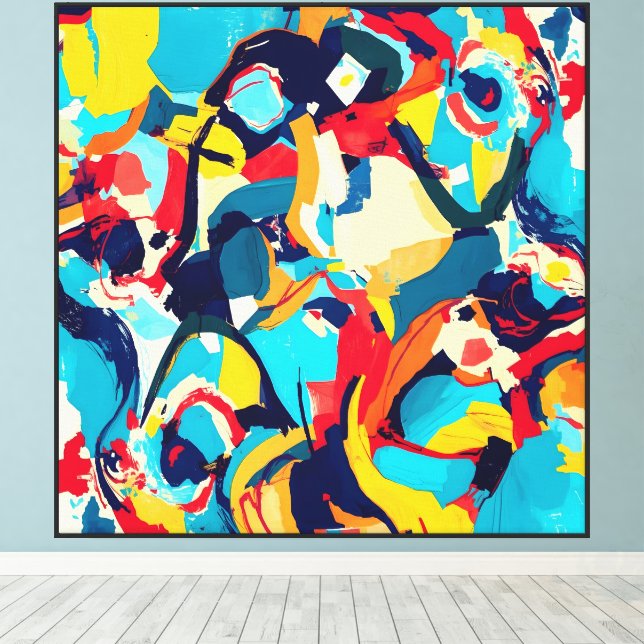 Colourful Harmony Canvas Print (Insitu(Wood Floor))