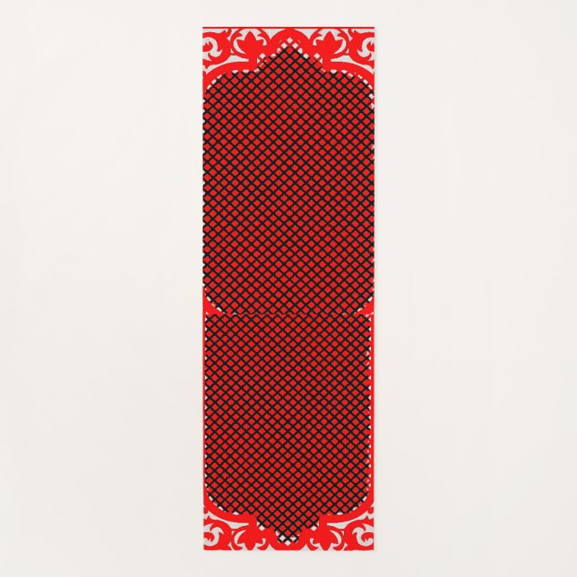 Colourful Harmony: Yoga Mat Art Design" (Front)