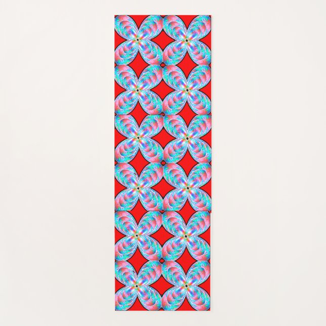  Colourful Harmony: Yoga Mat Art Design" (Front)
