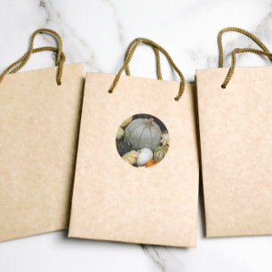 Colourful Harvest Pumpkins Classic Round Sticker