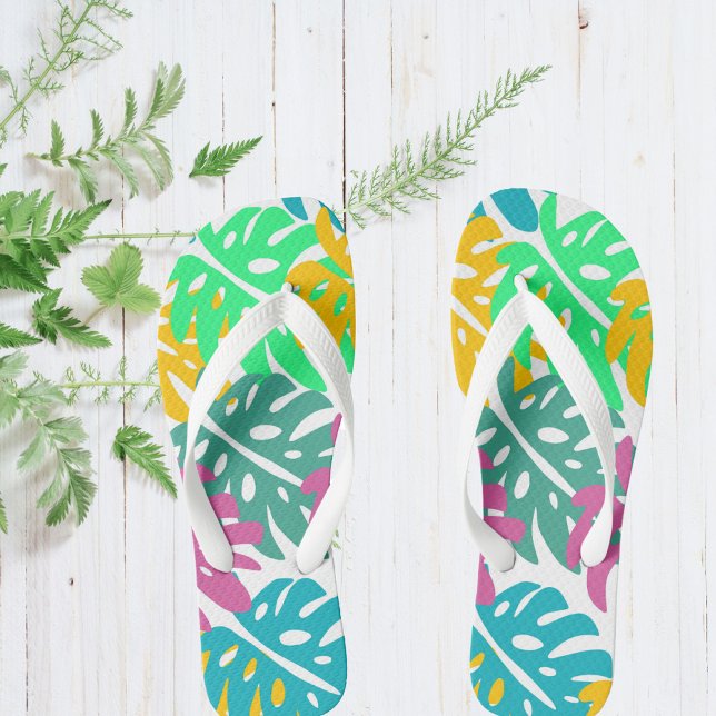 Colourful Hawaiian Print Shoes Jandals (Creator Uploaded)
