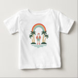 Colourful Hawaiian Santa Christmas Baby T-Shirt<br><div class="desc">Mele Kalikimaka</div>