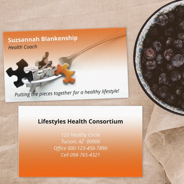 Colourful Healthy Life Professional Occupation Business Card (Creator Uploaded)