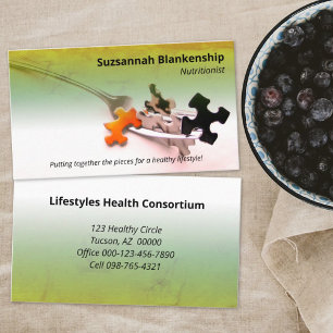 Colourful Healthy Life Professional Occupation Business Card
