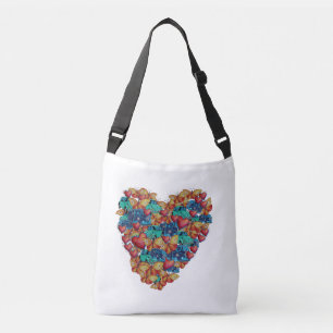 Colourful Heart Art Body Bag , Valentine