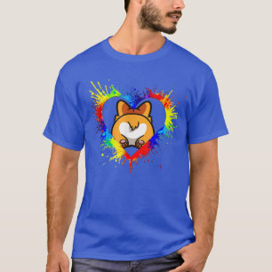 Colourful Heart Baby Corgi Dog Love-r Dad Mum, Boy T-Shirt
