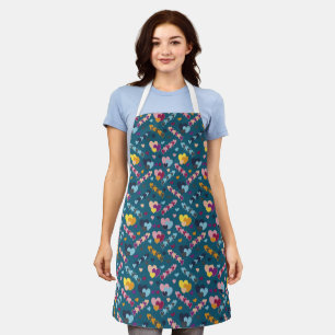 Colourful Heart Pattern Apron