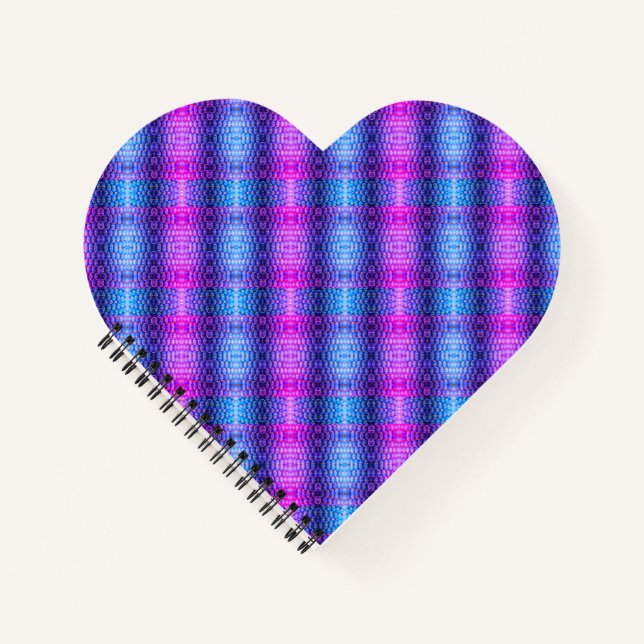 Colourful Heart-shaped Beehive Notebook (Front)
