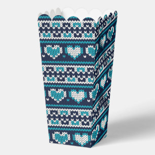 Colourful heart shapes pattern 10 favour box