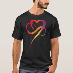 Colourful Heart Symbol Love Infinity Sign Infinity T-Shirt