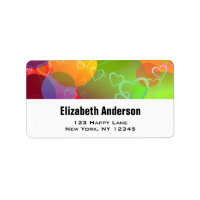 Colourful Hearts and Balloons Pattern