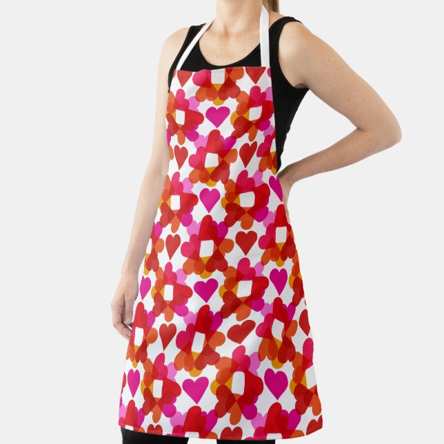 Colourful hearts apron (Insitu)