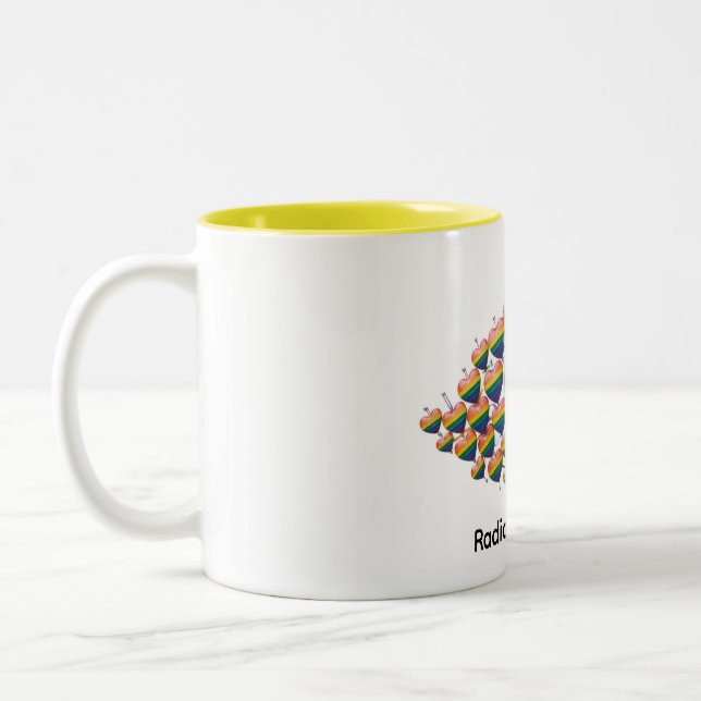 Colourful Hearts Coffee Mug (Left)