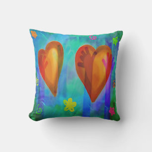Colourful Hearts for Mother's Day Cushion
