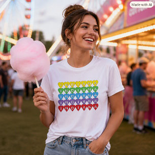 Colourful Hearts Indiana Travel T-Shirt