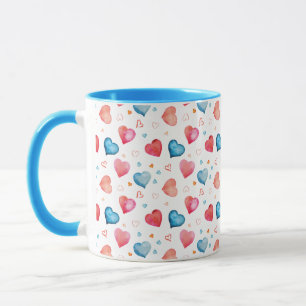 Colourful Hearts Mug