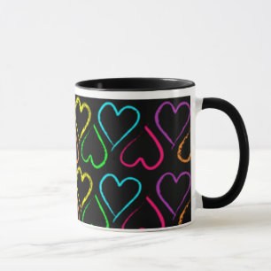 Colourful Hearts Mug