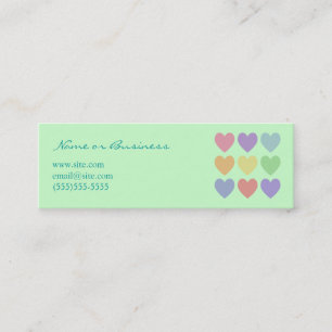Colourful Hearts Profile Card