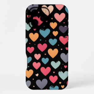 Colourful hearts valentine's day  iPhone 16 pro max case