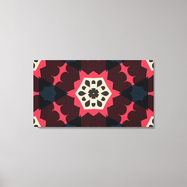 Colourful HeartsPop Art  Wrapped Canvas (Front)