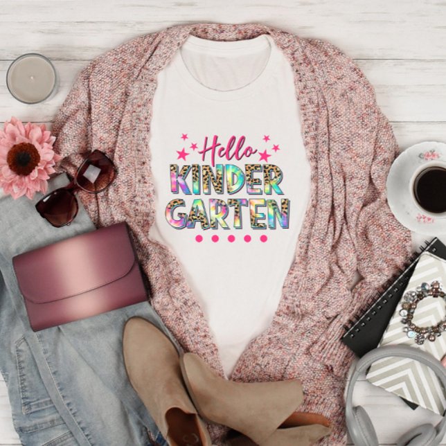 Colourful Hello Kindergarten T-Shirt (Creator Uploaded)