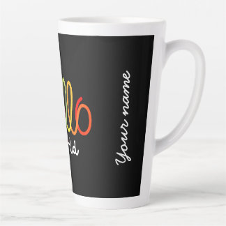 Colourful Hello World Latte Mug
