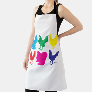 Colourful Hens Apron