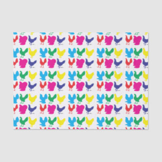 Colourful Hens Tissue Paper