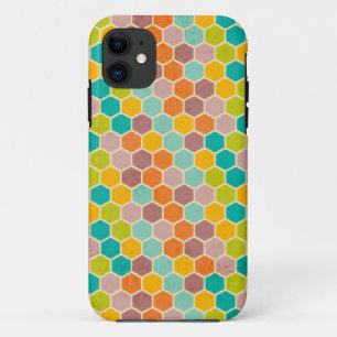 Colourful Hexagon Geometric iPhone 11 Case