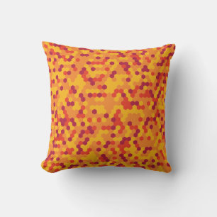 Colourful Hexagon Honeycomb Pattern Cushion