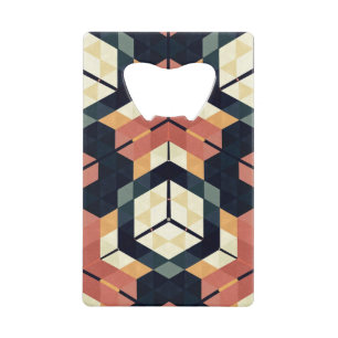 Colourful Hexagon Square Geometric Pattern