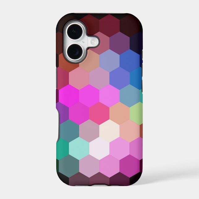 Colourful hexagonal seamless graphic (Back)