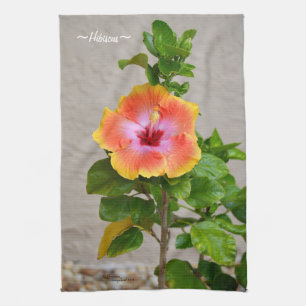 Colourful Hibiscus flower Kitchen Towel