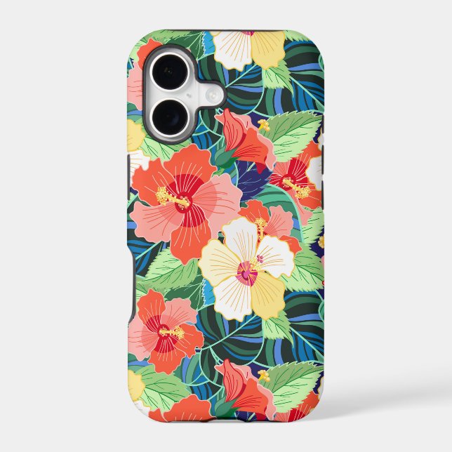 Colourful Hibiscus Pattern (Back)