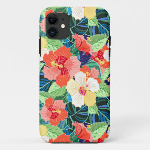 Colourful Hibiscus Pattern Case-Mate iPhone Case