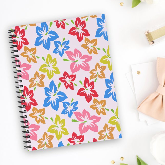 Colourful Hibiscus, Pattern Of Flowers Planner (Creator Uploaded)