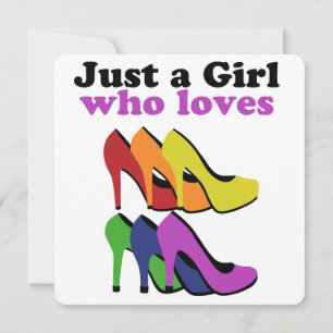 Colourful High Heels Holiday Card