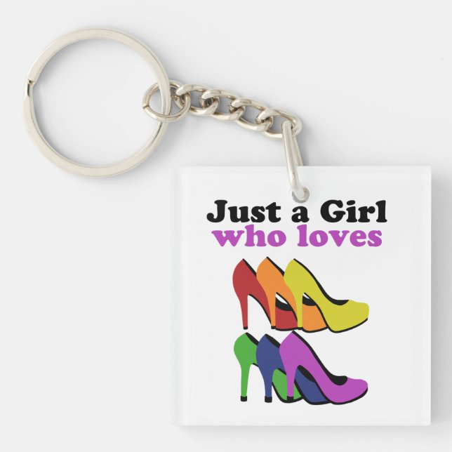 Colourful High Heels   Key Ring (Front)