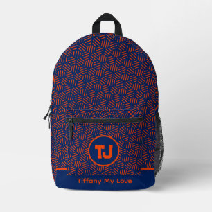 Colourful High School Gym Personalised Sports Back Printed Backpack