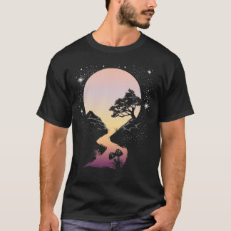 Colourful hiking trail into the future  T-Shirt