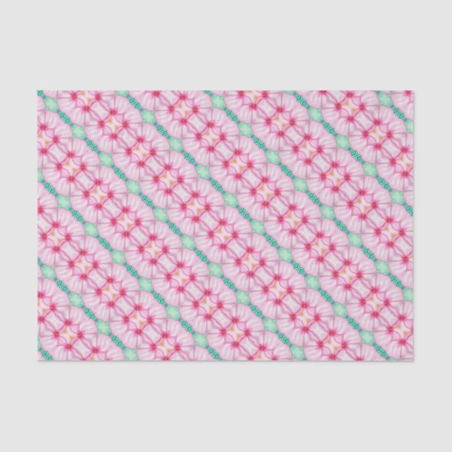 Colourful Hippie Chic Abstract Pattern Tissue Paper (Front)