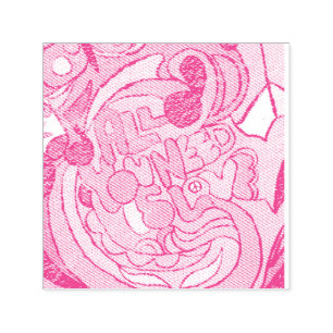 colourful hippie peace love Thunder_Cove Self-inking Stamp