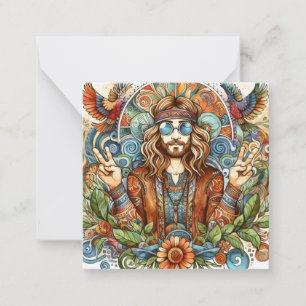 Colourful Hippy Card