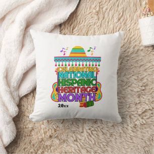 Colourful HISPANIC HERITAGE MONTH Cushion