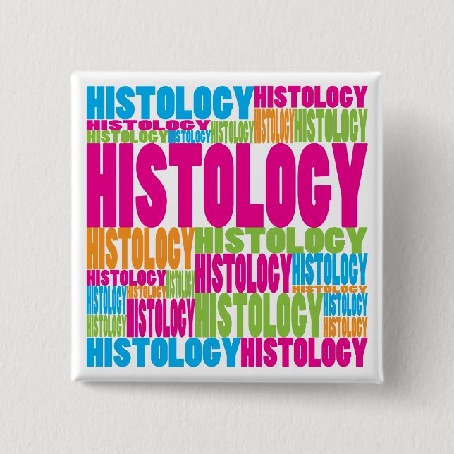 Colourful Histology 15 Cm Square Badge (Front)