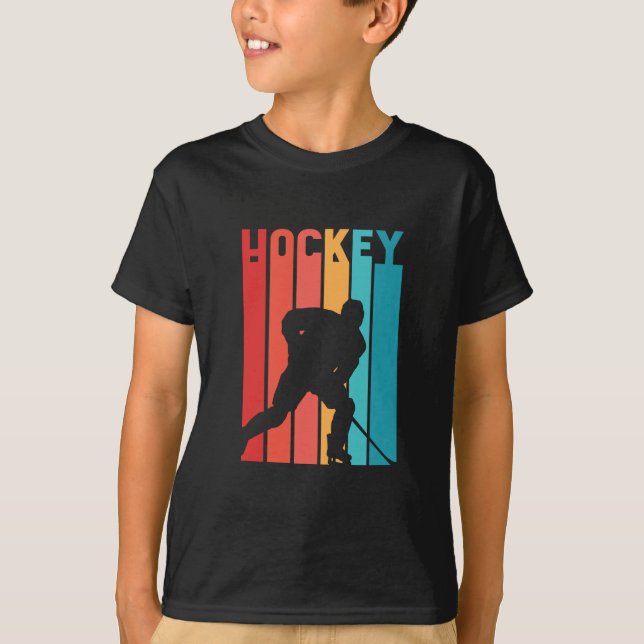 Colourful Hockey Player Best Gift T-Shirt (Front)